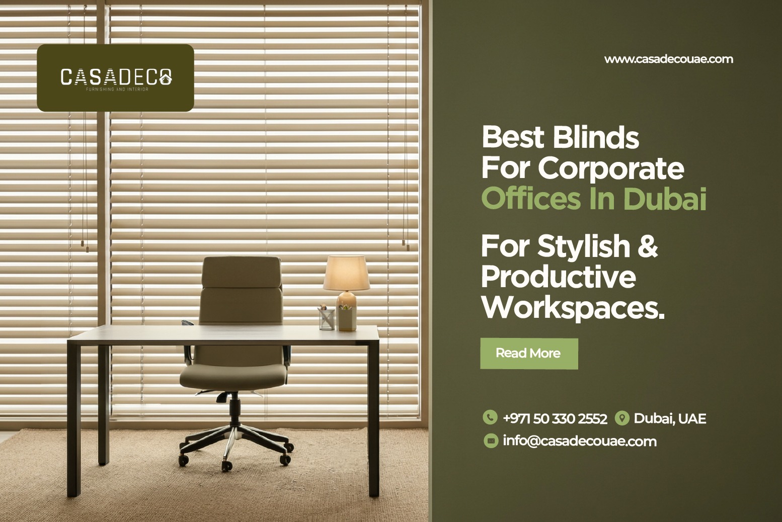 Best blinds for corporate office in dubai