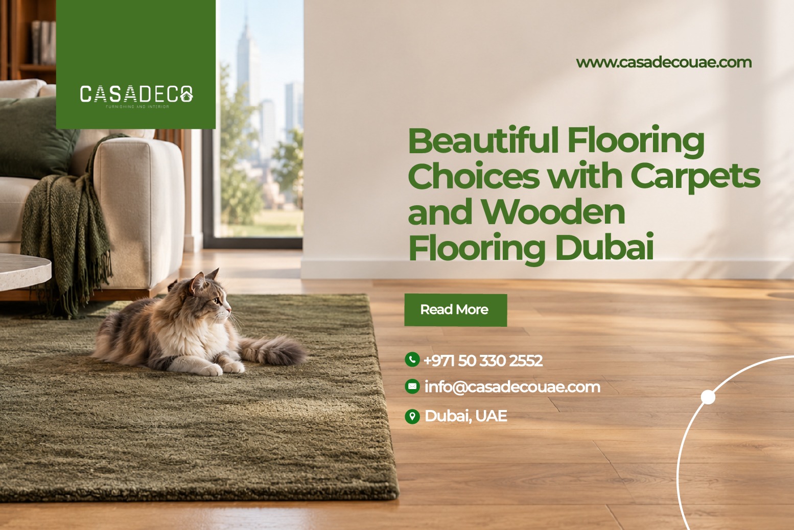 Beautiful Flooring Choices with Carpets and Wooden Flooring Dubai
